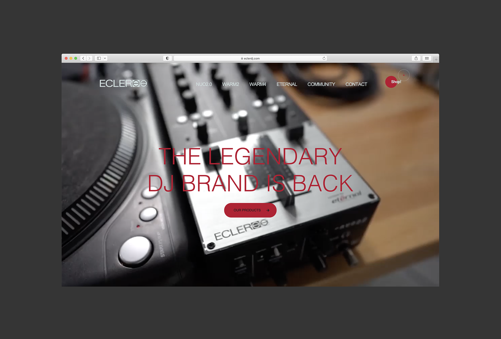 web para Ecler DJ