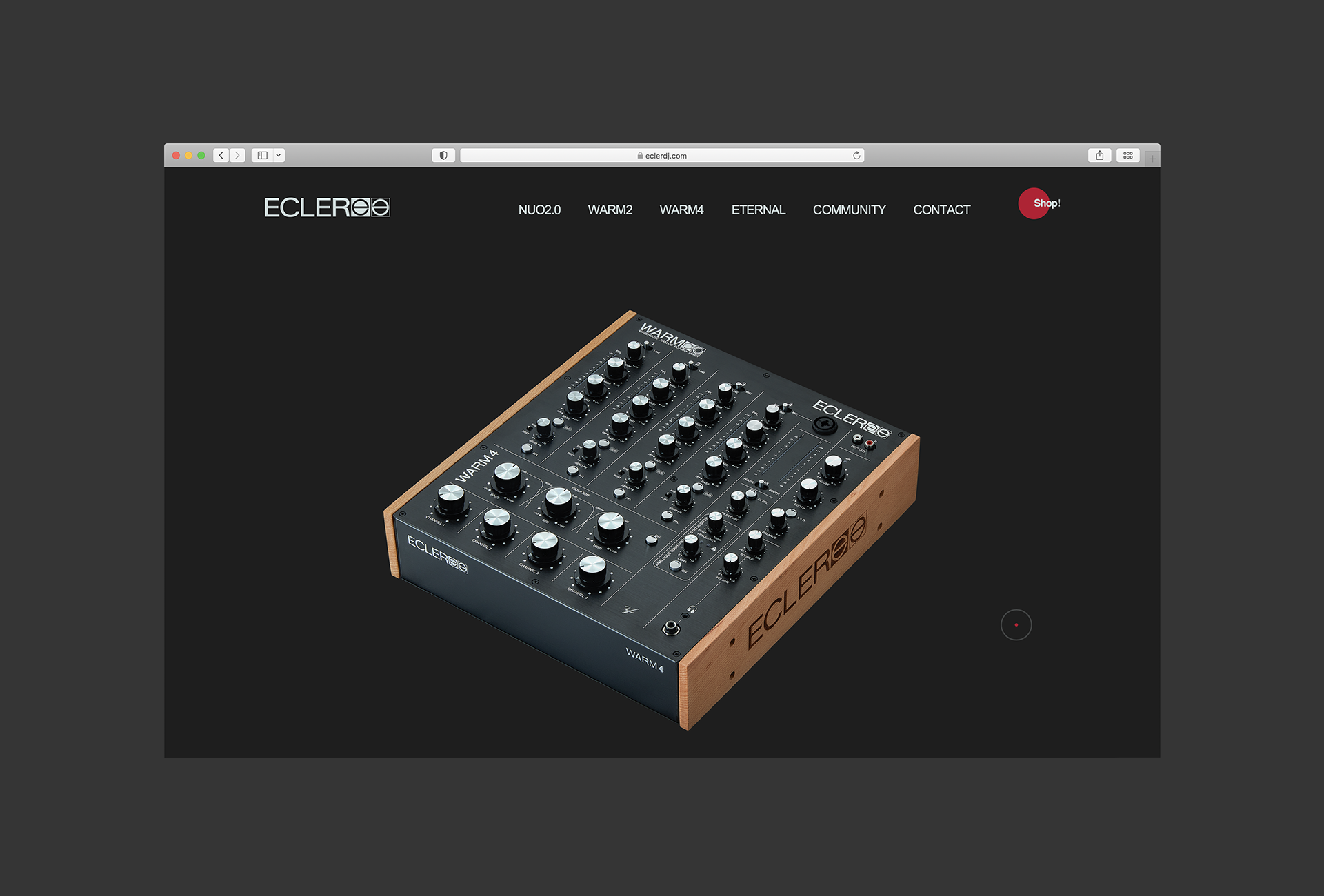 diseño y desarrollo de un site para ecler dj