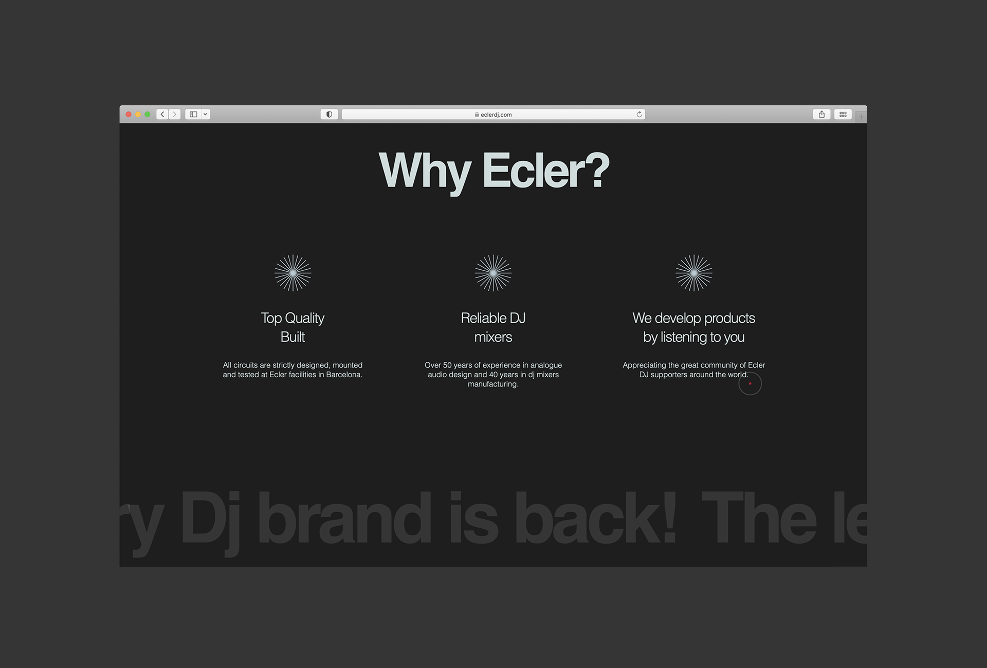 web para Ecler DJ