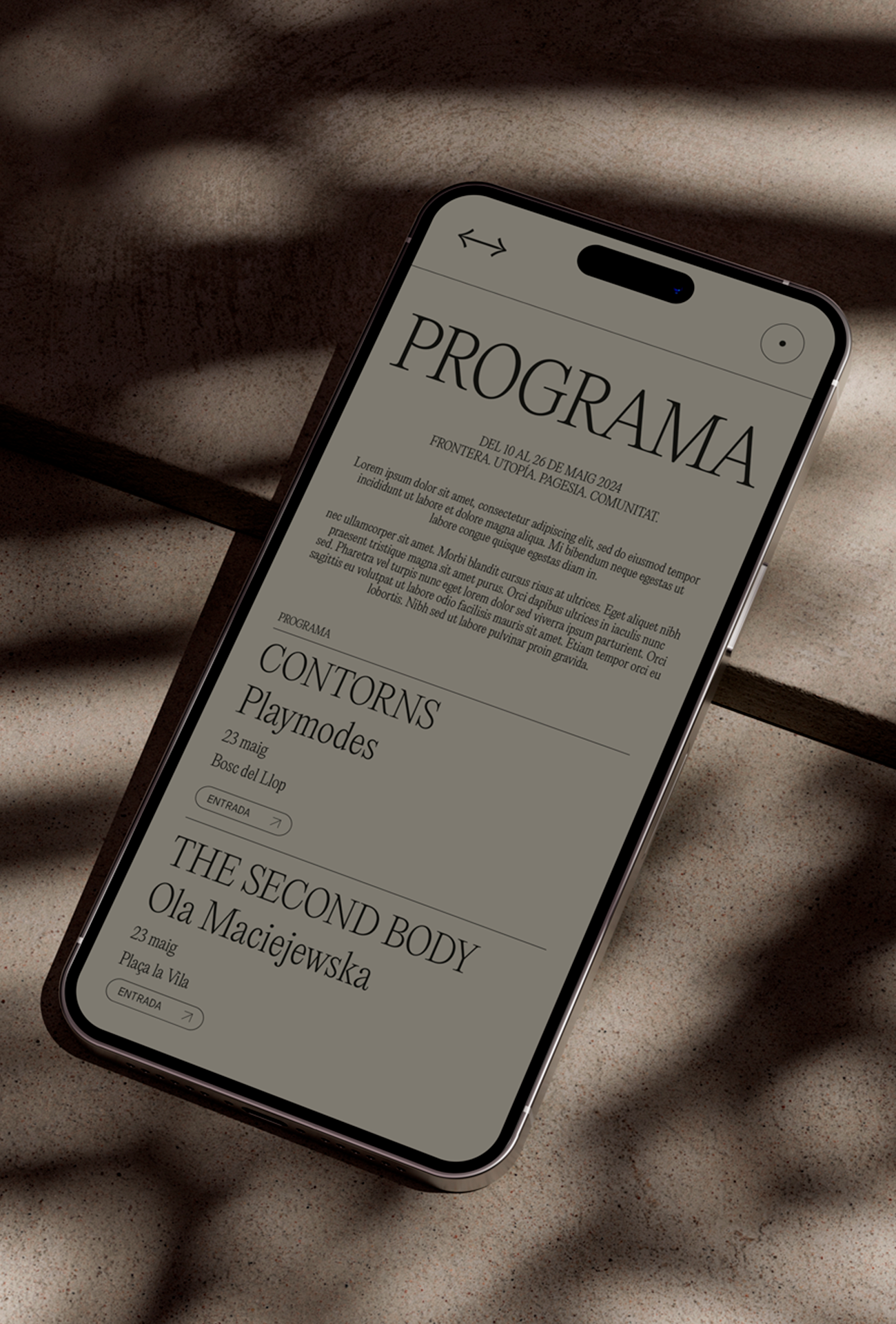 Diseño gráfico para un festival del Empordà