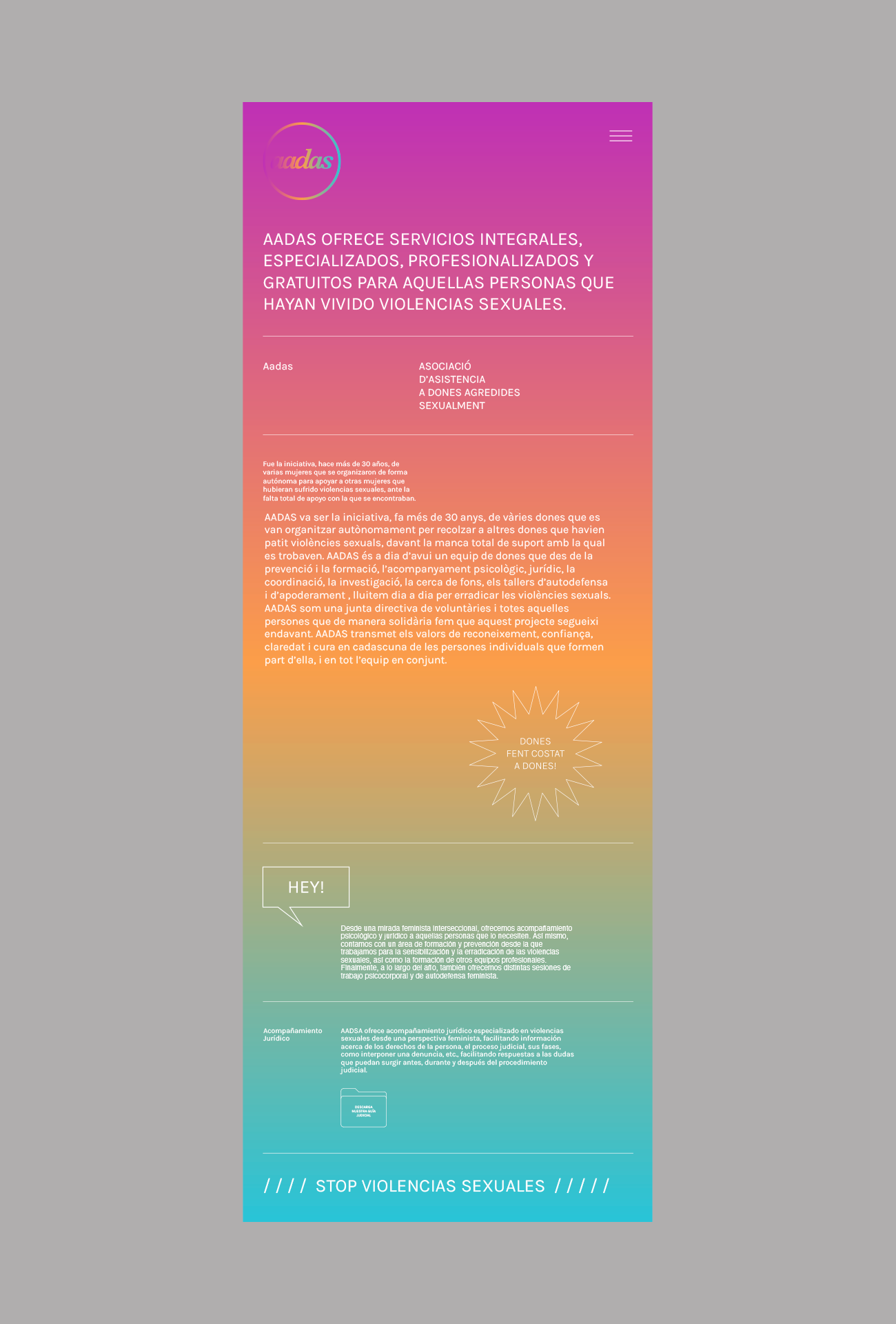 desarrollo web para una asociación de mujeres