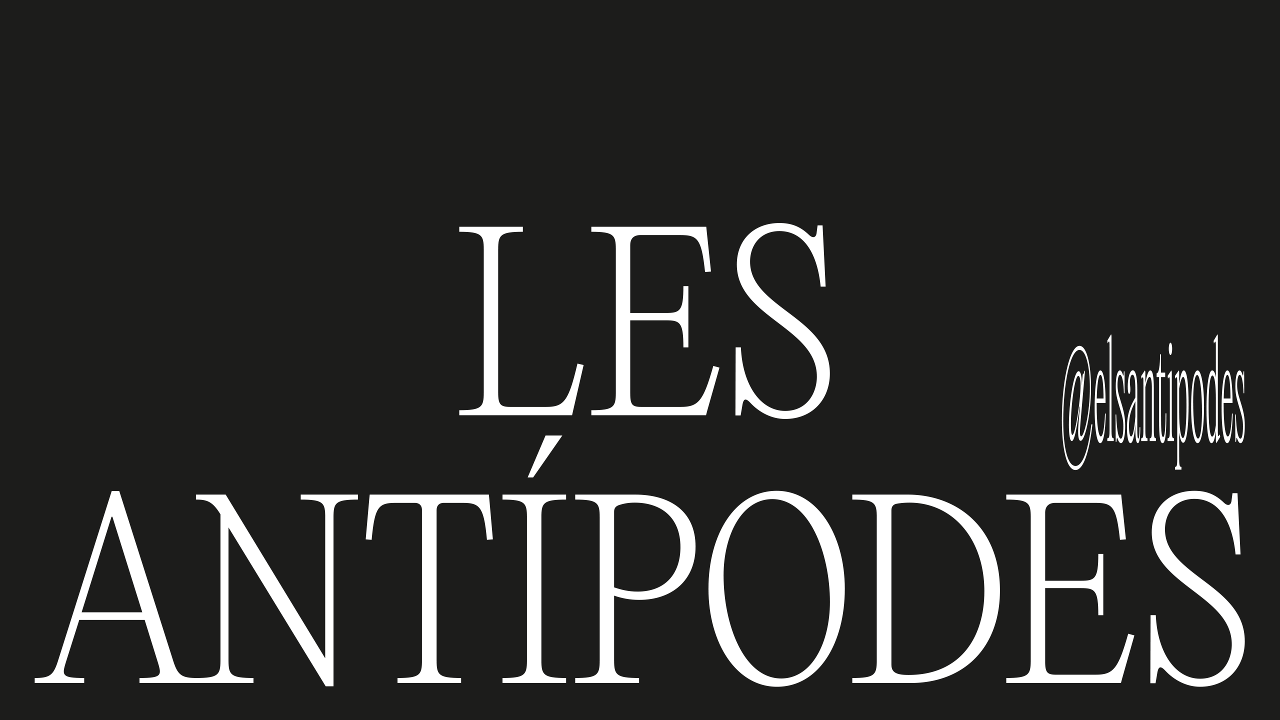 Identidad visual para Les Antípodes