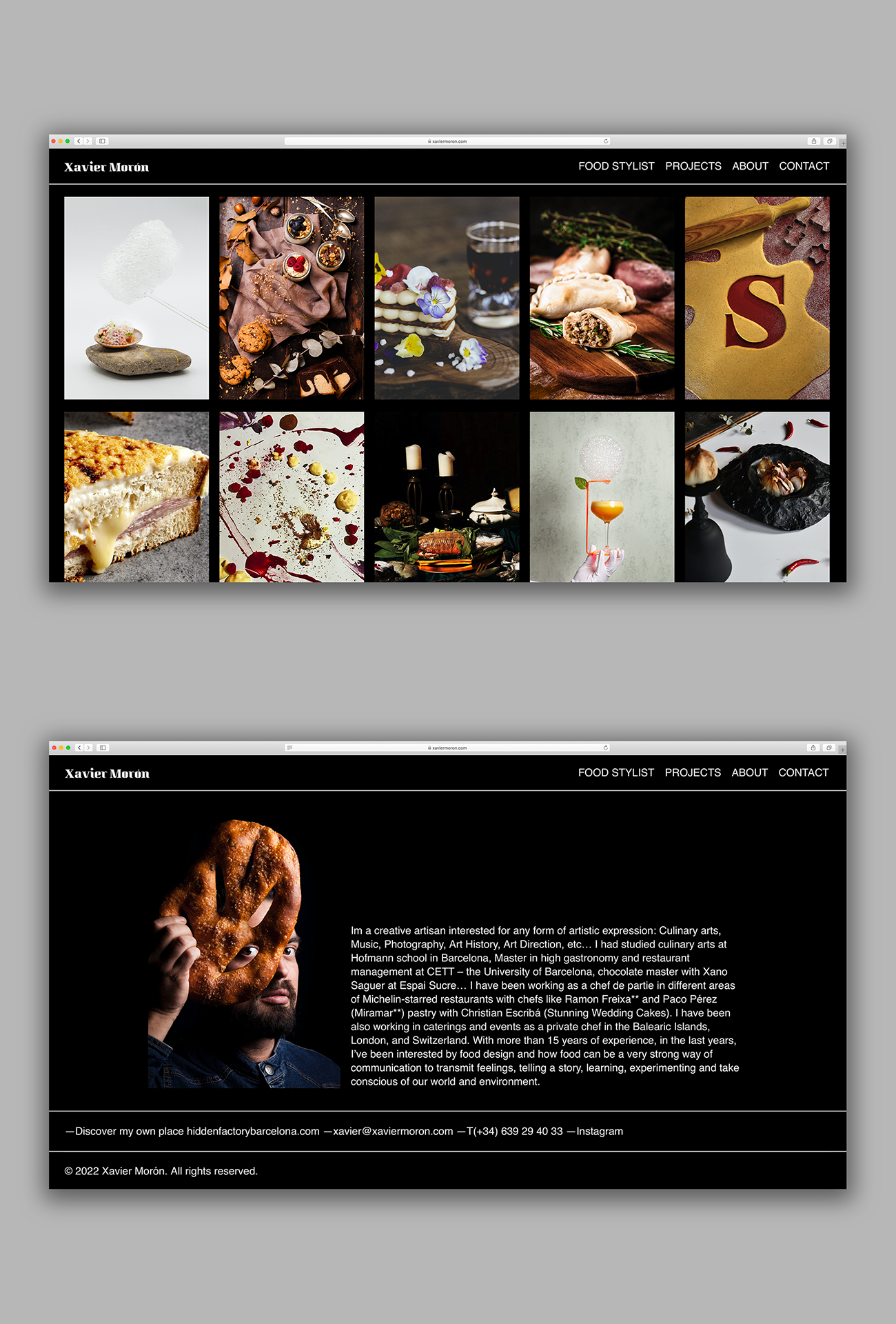 creación de un portfolio site