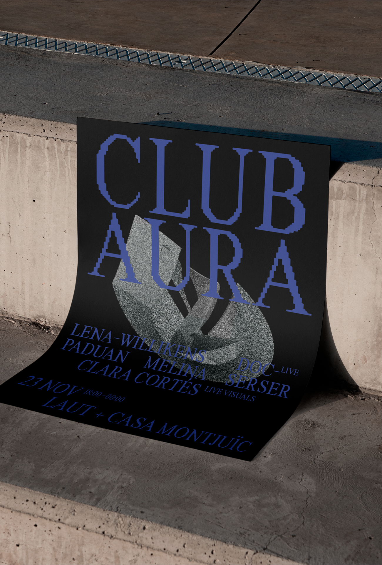 diseño de cartel para evento en Laut