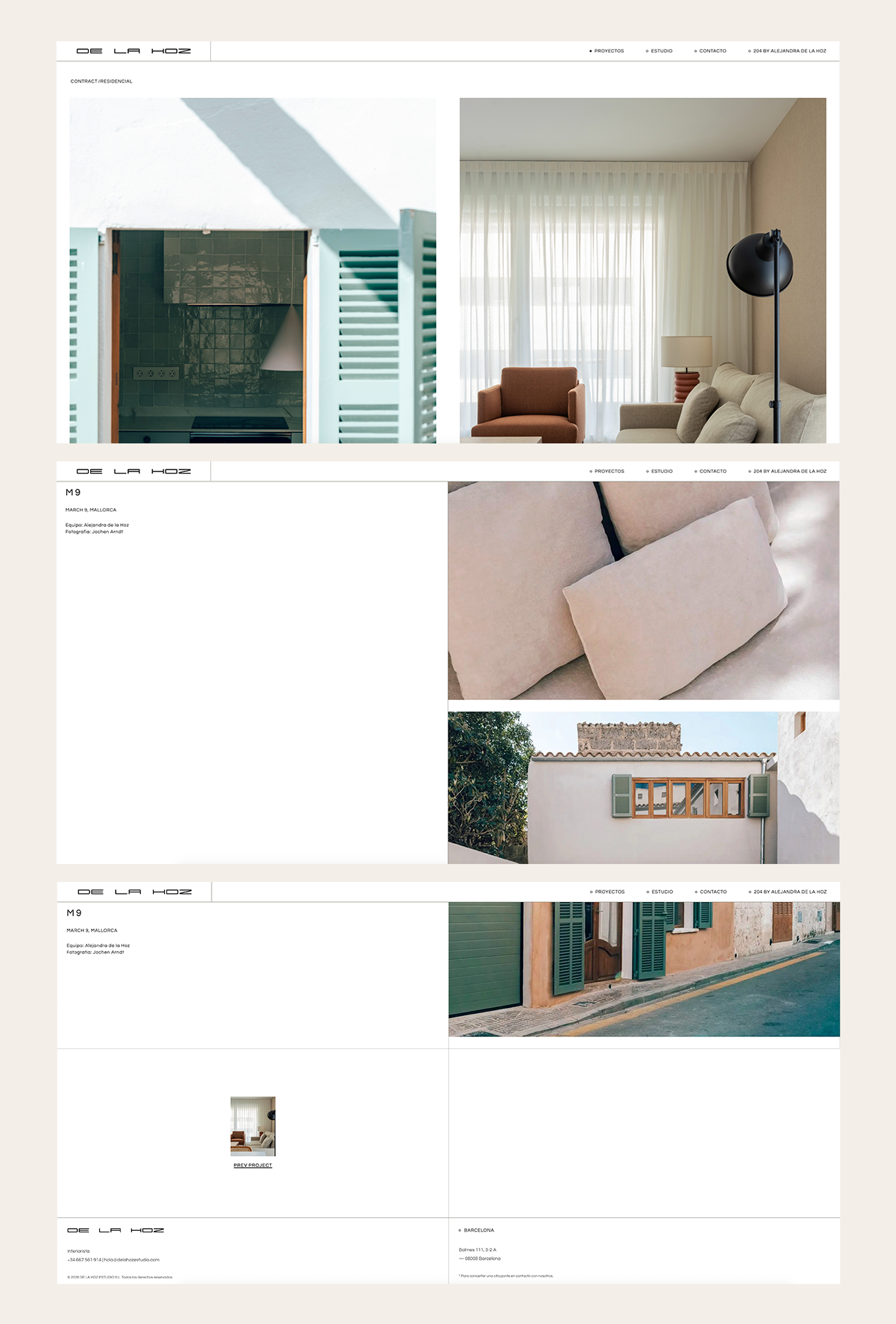 desarrollo web para un estudio de arquitectura