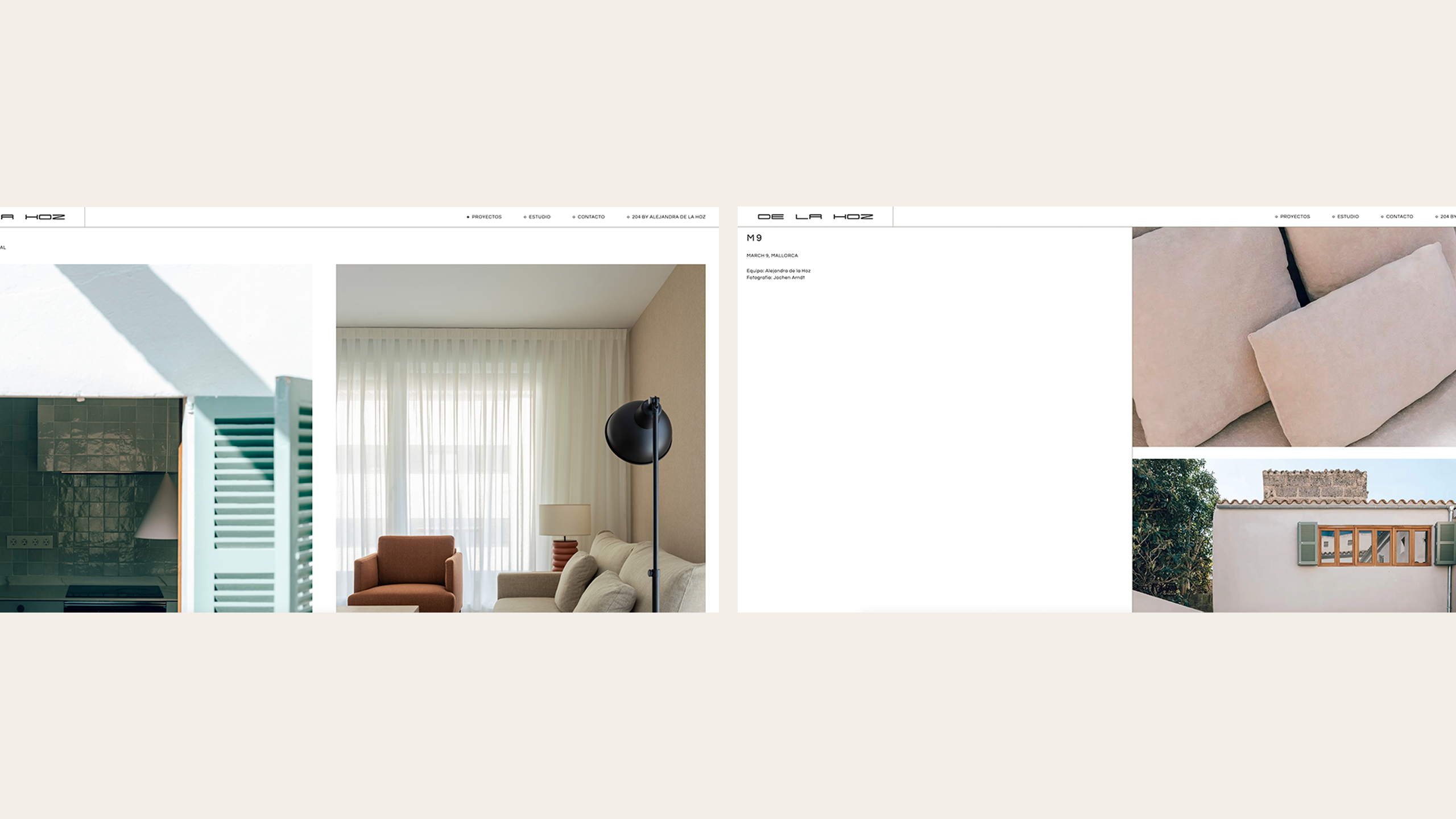 diseño web para De la Hoz
